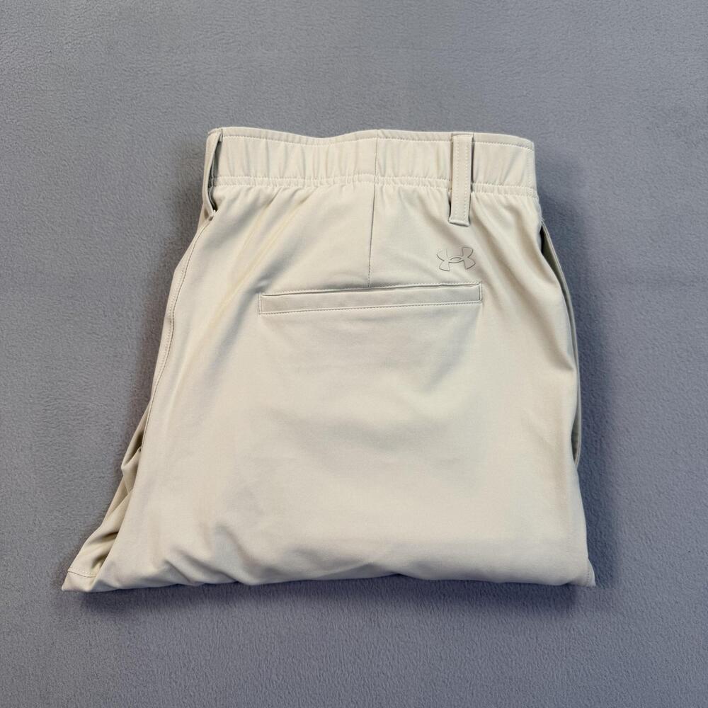 Under Armour Pants Mens 36x34 Beige Golf Performance Stretch Chino Casual